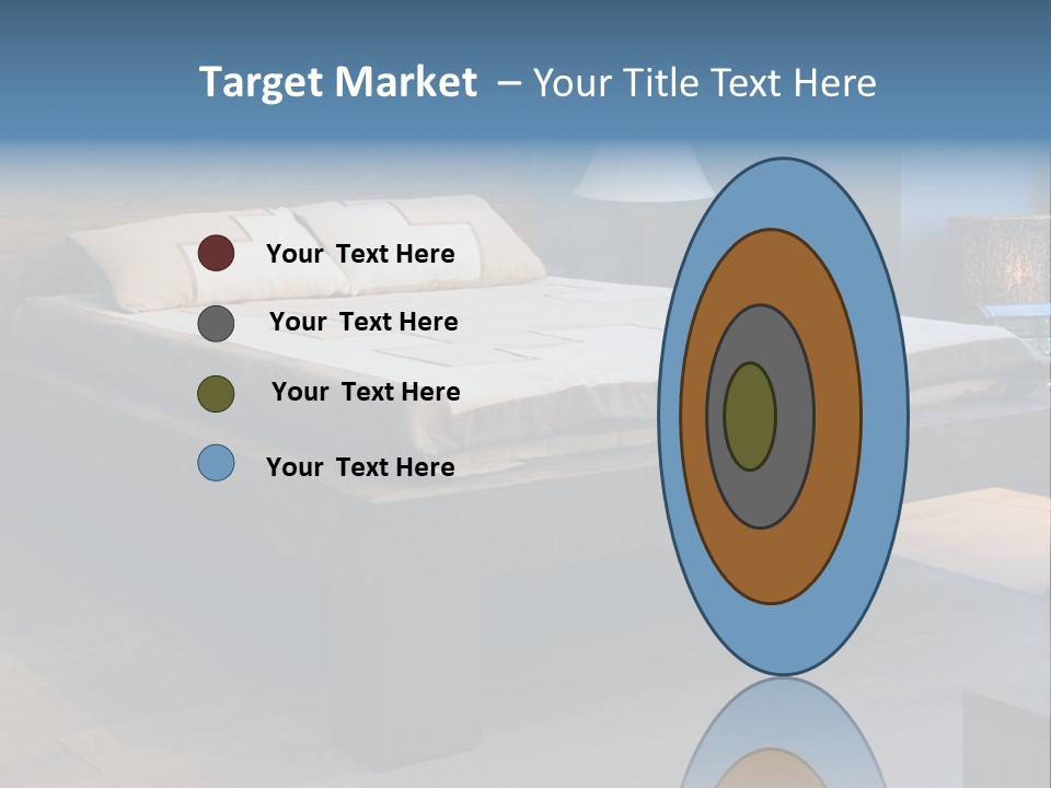 Bedroom With Old-Style Wooden Bed PowerPoint Template