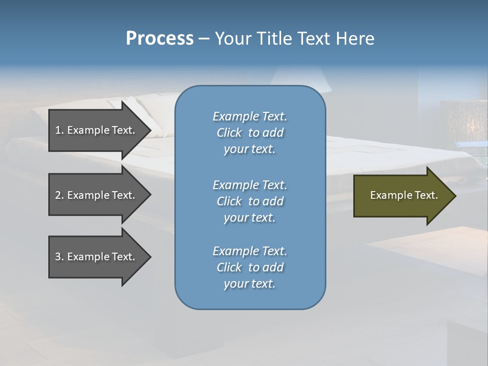 Bedroom With Old-Style Wooden Bed PowerPoint Template