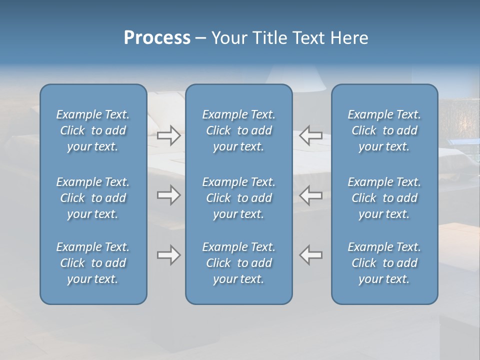 Bedroom With Old-Style Wooden Bed PowerPoint Template