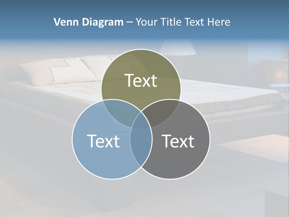 Bedroom With Old-Style Wooden Bed PowerPoint Template