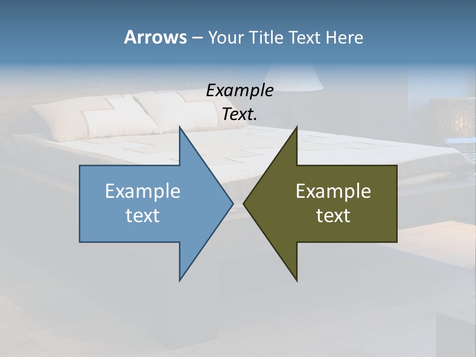 Bedroom With Old-Style Wooden Bed PowerPoint Template