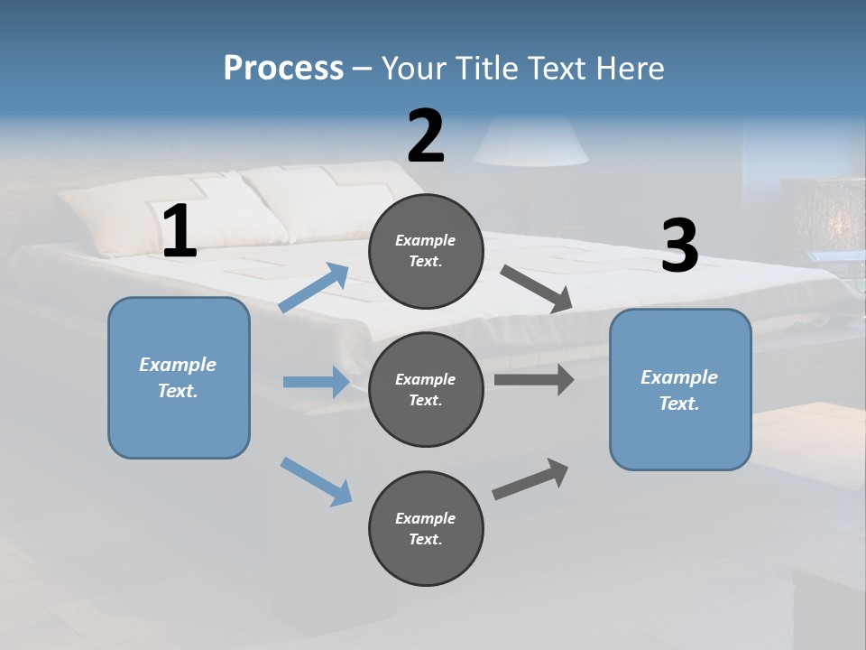 Bedroom With Old-Style Wooden Bed PowerPoint Template