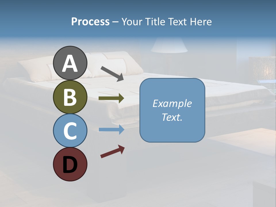 Bedroom With Old-Style Wooden Bed PowerPoint Template