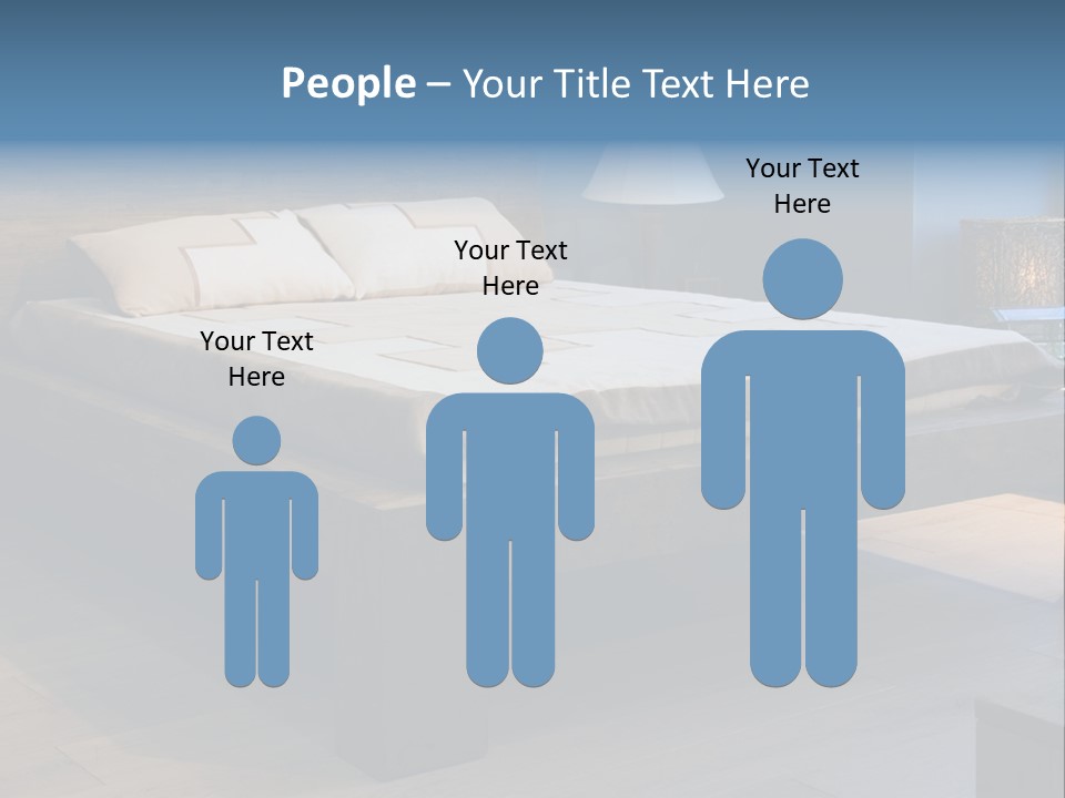 Bedroom With Old-Style Wooden Bed PowerPoint Template