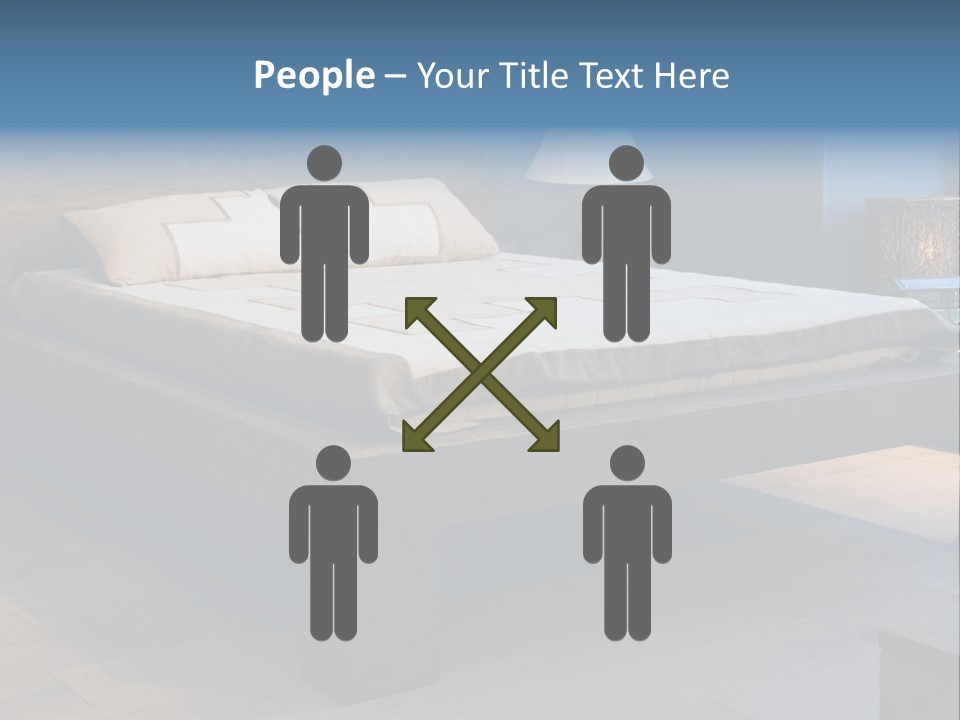 Bedroom With Old-Style Wooden Bed PowerPoint Template