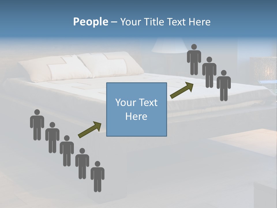 Bedroom With Old-Style Wooden Bed PowerPoint Template