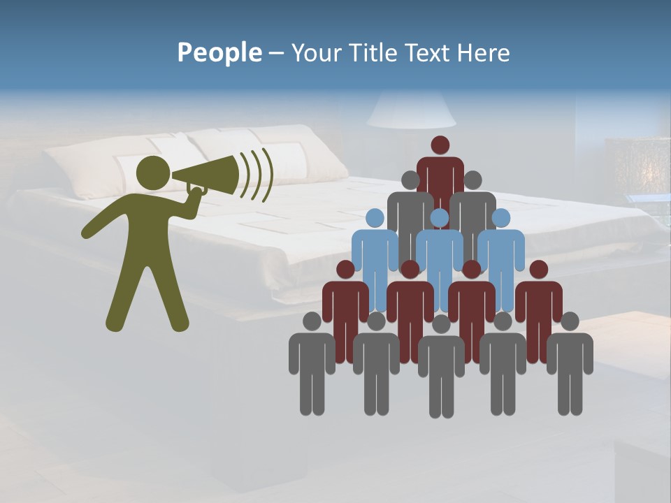 Bedroom With Old-Style Wooden Bed PowerPoint Template