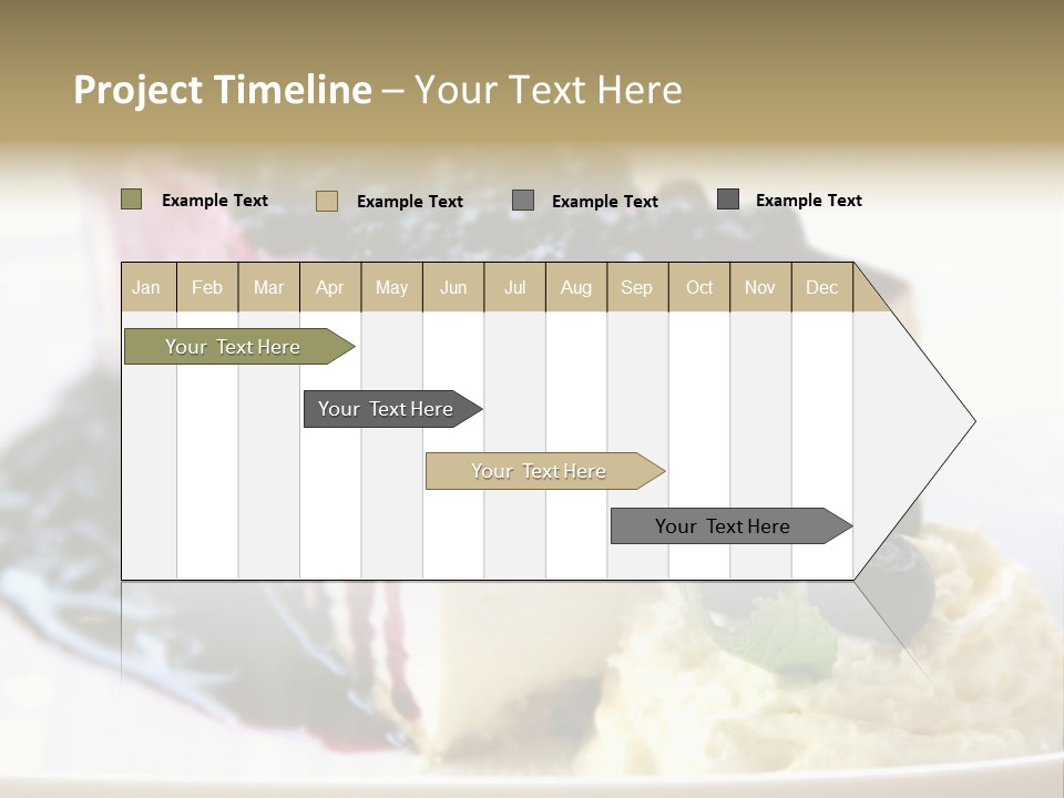 Blueberry Cheesecake Slice PowerPoint Template