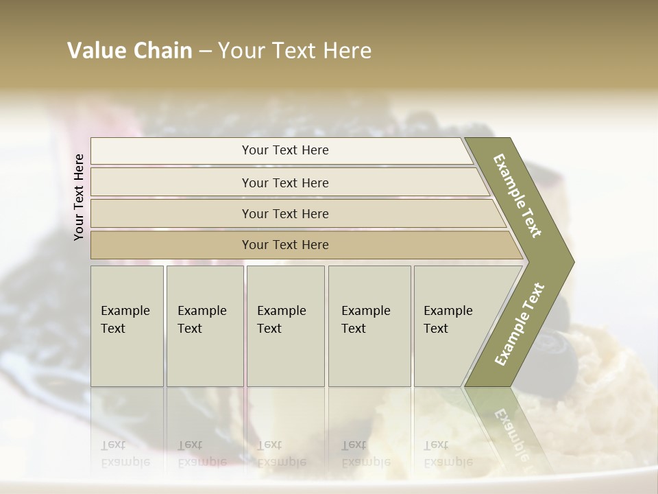Blueberry Cheesecake Slice PowerPoint Template