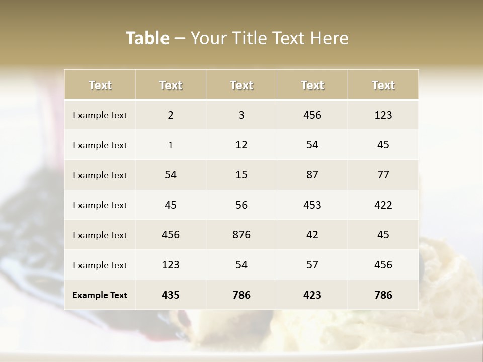 Blueberry Cheesecake Slice PowerPoint Template