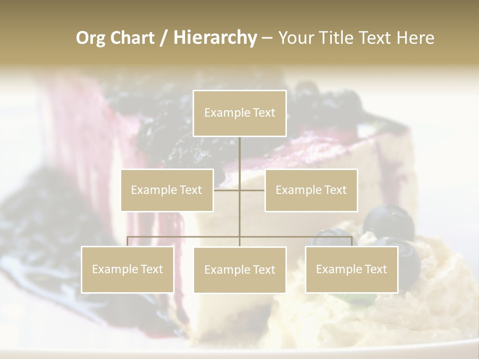 Blueberry Cheesecake Slice PowerPoint Template