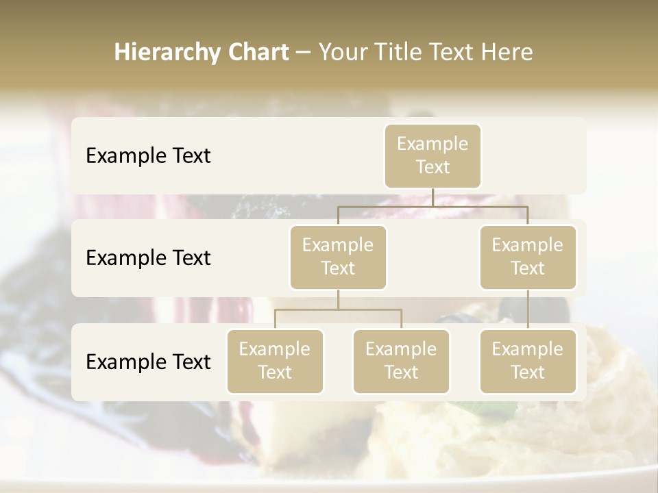 Blueberry Cheesecake Slice PowerPoint Template