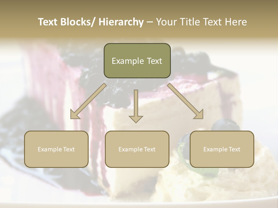 Blueberry Cheesecake Slice PowerPoint Template
