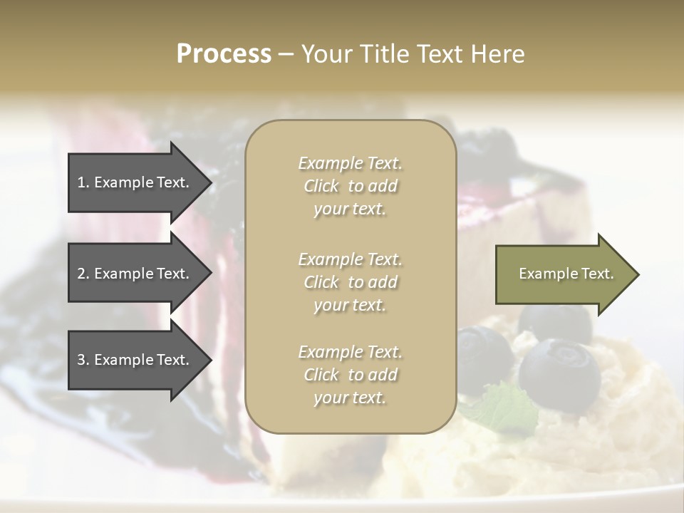 Blueberry Cheesecake Slice PowerPoint Template