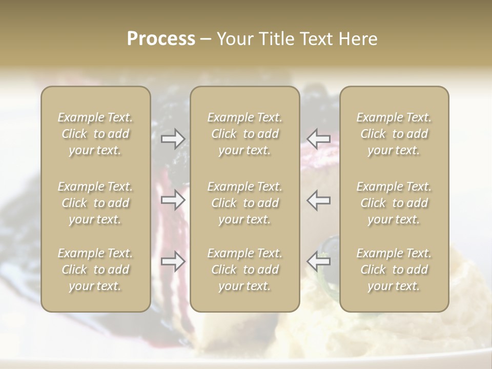 Blueberry Cheesecake Slice PowerPoint Template