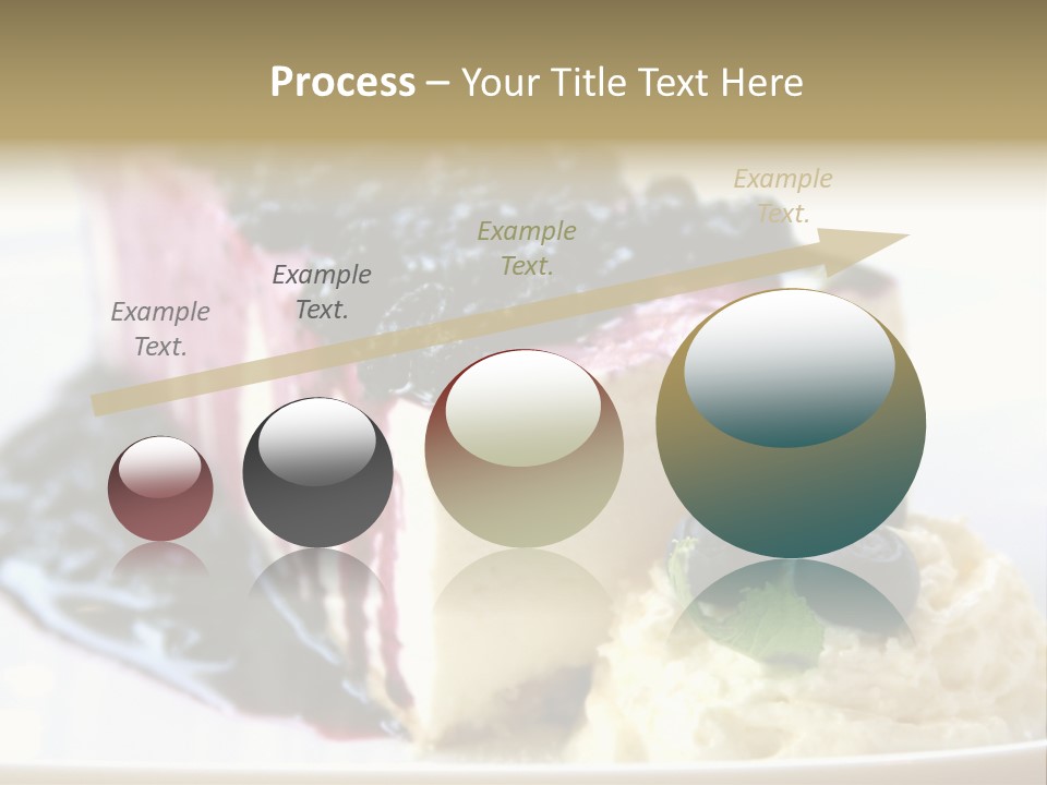 Blueberry Cheesecake Slice PowerPoint Template