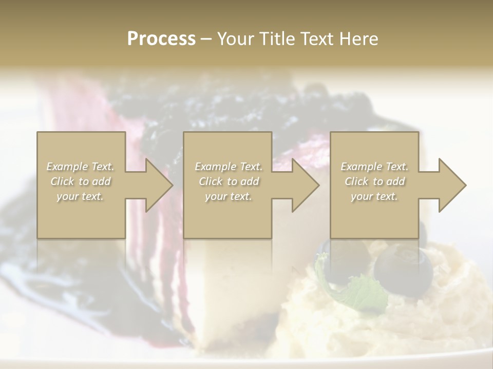 Blueberry Cheesecake Slice PowerPoint Template