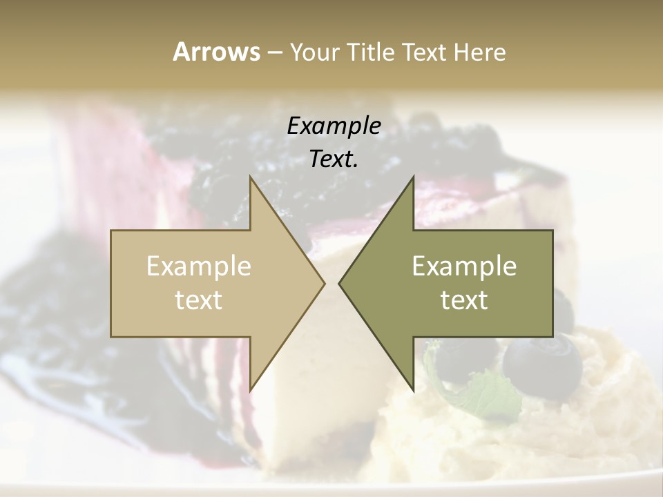 Blueberry Cheesecake Slice PowerPoint Template