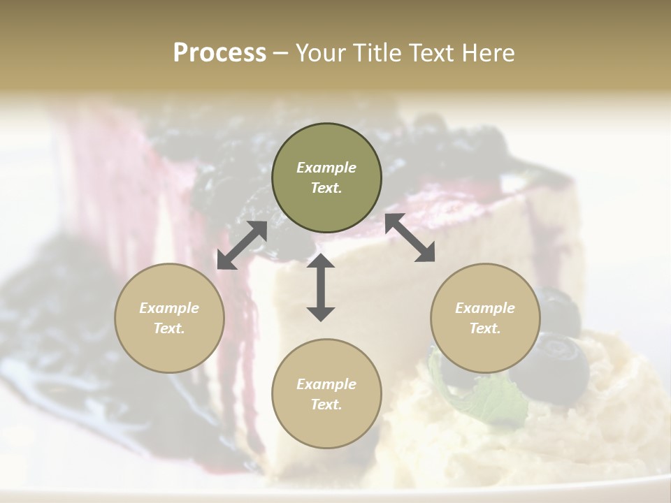 Blueberry Cheesecake Slice PowerPoint Template