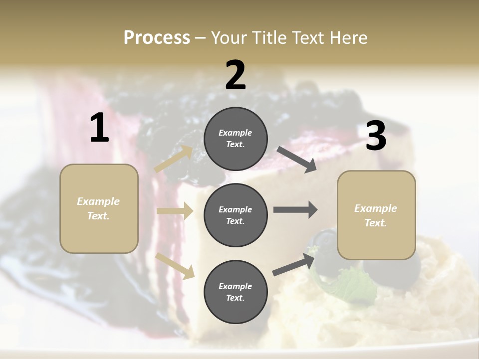 Blueberry Cheesecake Slice PowerPoint Template
