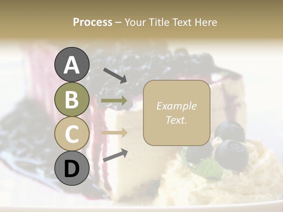 Blueberry Cheesecake Slice PowerPoint Template