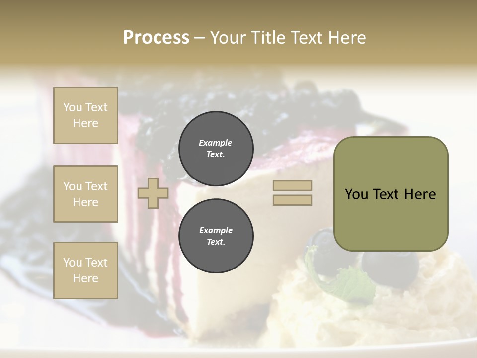 Blueberry Cheesecake Slice PowerPoint Template