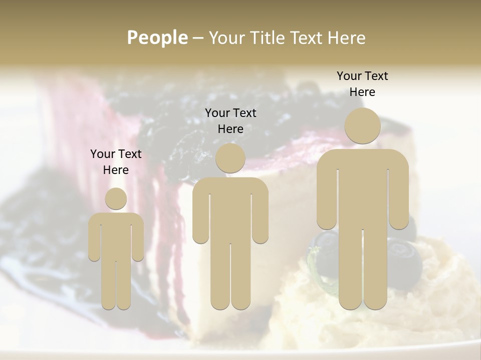 Blueberry Cheesecake Slice PowerPoint Template