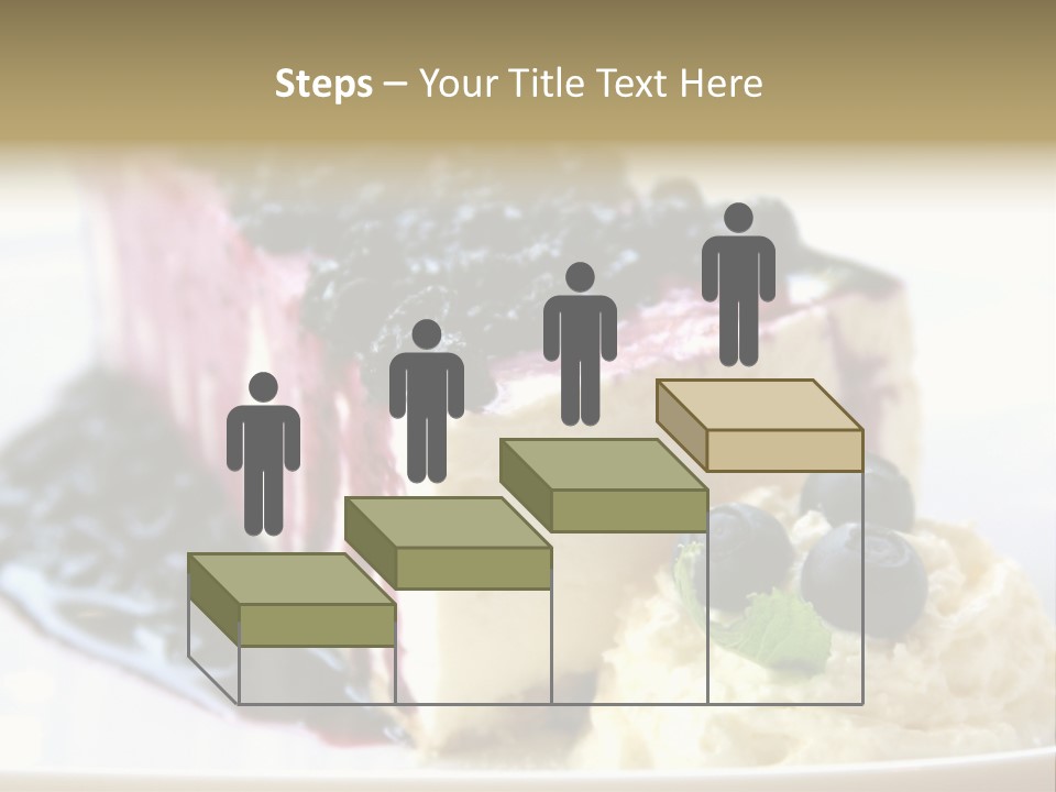 Blueberry Cheesecake Slice PowerPoint Template