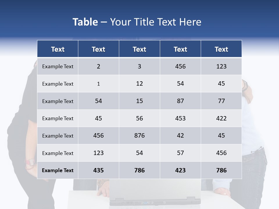 Group Of Students On A Laptop Over A White Background PowerPoint Template