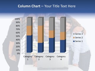 Group Of Students On A Laptop Over A White Background PowerPoint Template