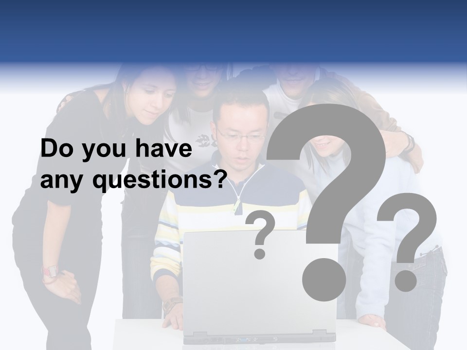 Group Of Students On A Laptop Over A White Background PowerPoint Template