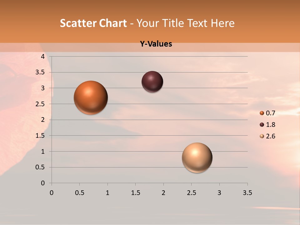 The Flower On Background Of The Sunset. The Abstraction. PowerPoint Template