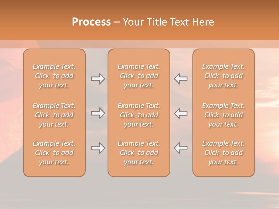 The Flower On Background Of The Sunset. The Abstraction. PowerPoint Template