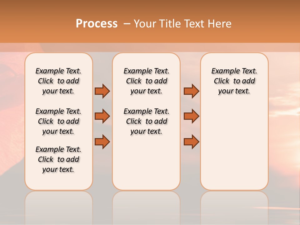 The Flower On Background Of The Sunset. The Abstraction. PowerPoint Template