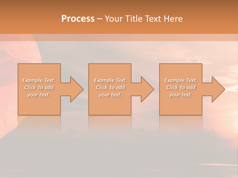 The Flower On Background Of The Sunset. The Abstraction. PowerPoint Template