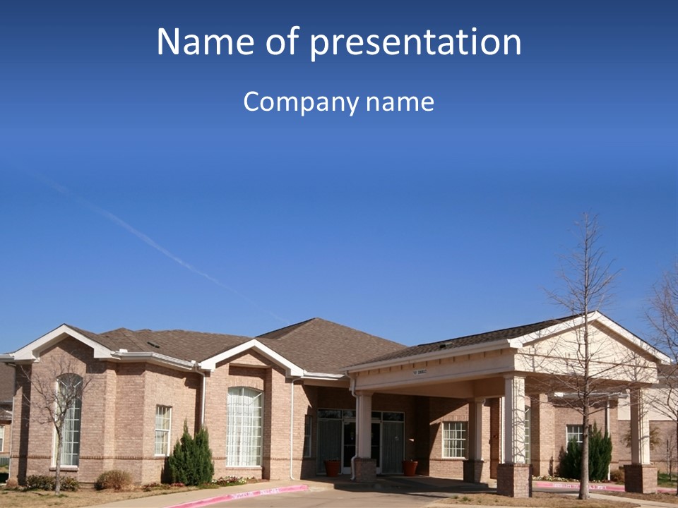 Upscale Assisted Living Facility PowerPoint Template