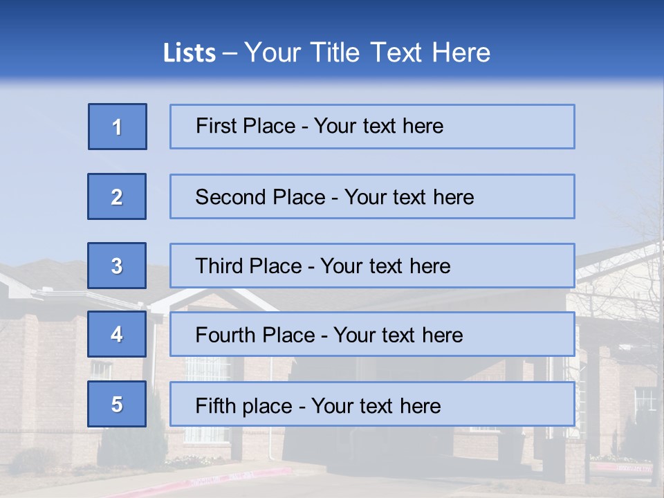 Upscale Assisted Living Facility PowerPoint Template