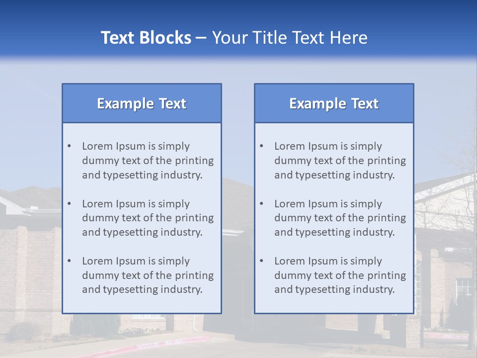 Upscale Assisted Living Facility PowerPoint Template