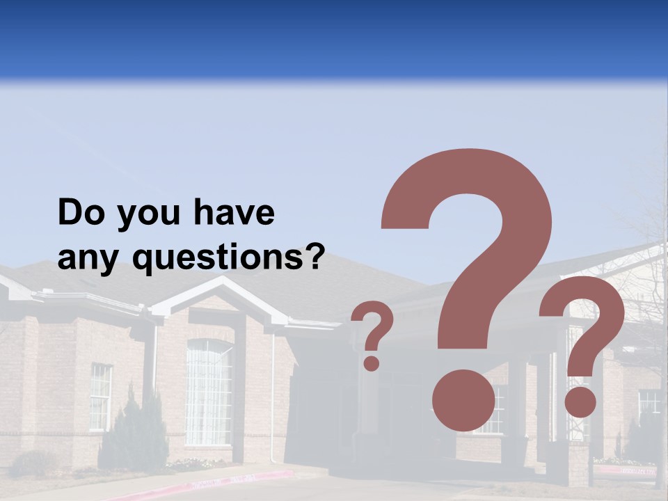 Upscale Assisted Living Facility PowerPoint Template