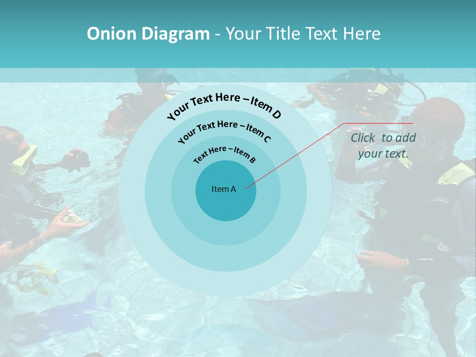 Instructor And Students During Scuba Diving Lessons PowerPoint Template