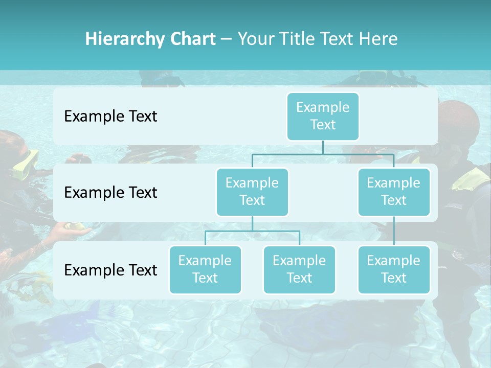 Instructor And Students During Scuba Diving Lessons PowerPoint Template