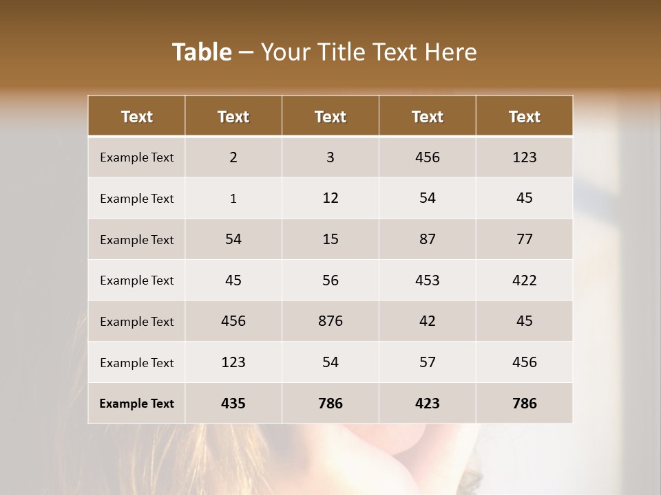 A Woman Looking Out A Window With Her Hand On Her Face PowerPoint Template
