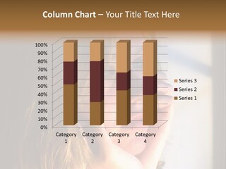 A Woman Looking Out A Window With Her Hand On Her Face PowerPoint Template