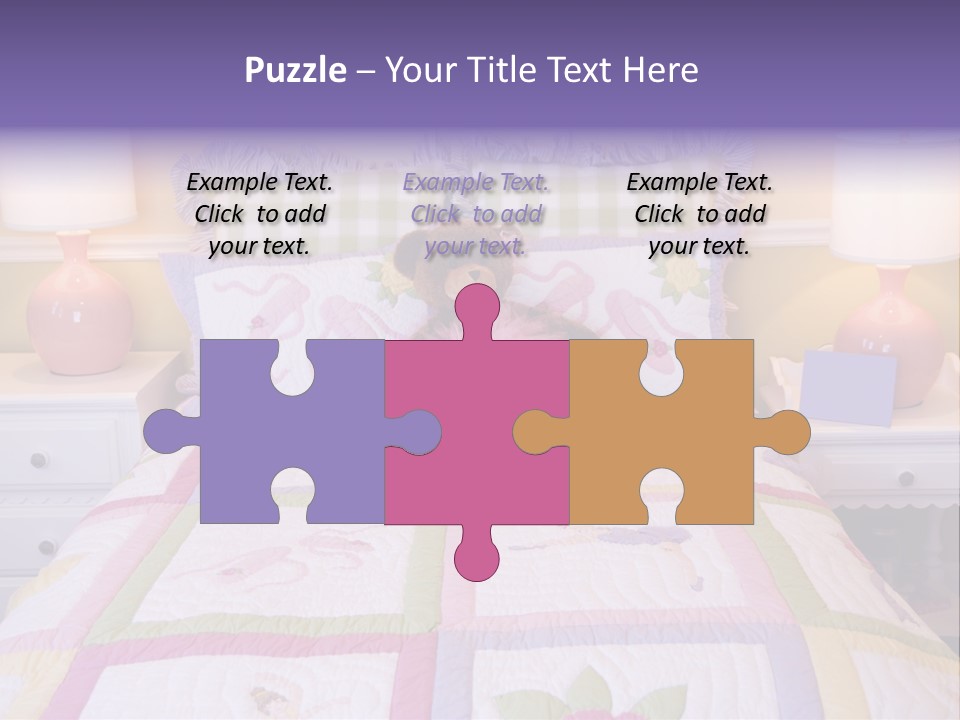 Pretty Kids Room, Toddlers Pink Bedroom Decor Style PowerPoint Template