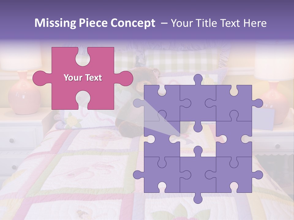 Pretty Kids Room, Toddlers Pink Bedroom Decor Style PowerPoint Template