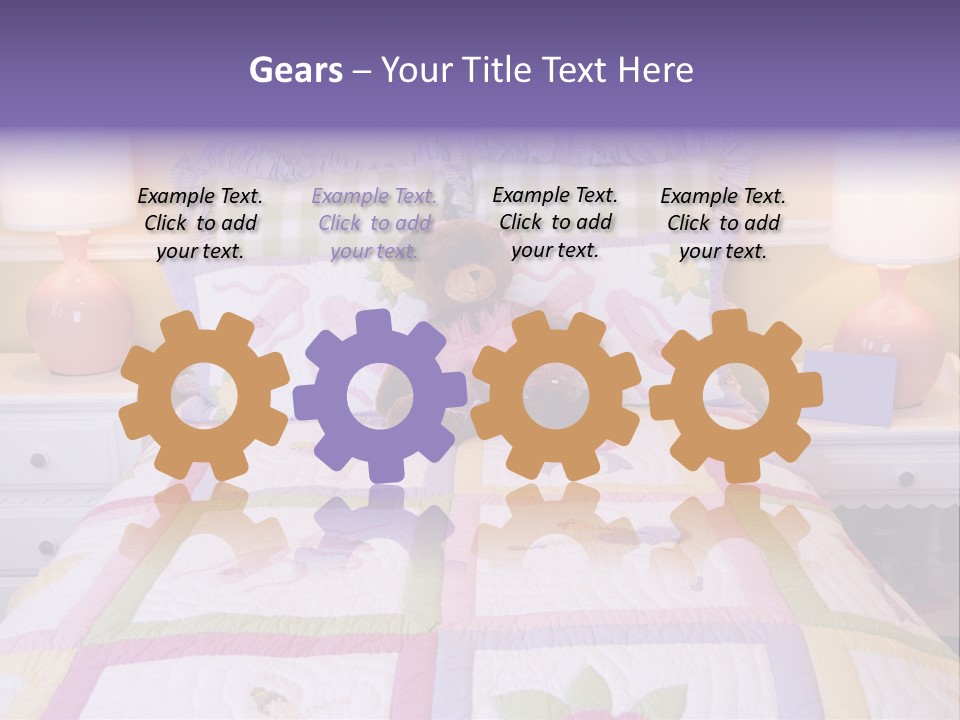 Pretty Kids Room, Toddlers Pink Bedroom Decor Style PowerPoint Template