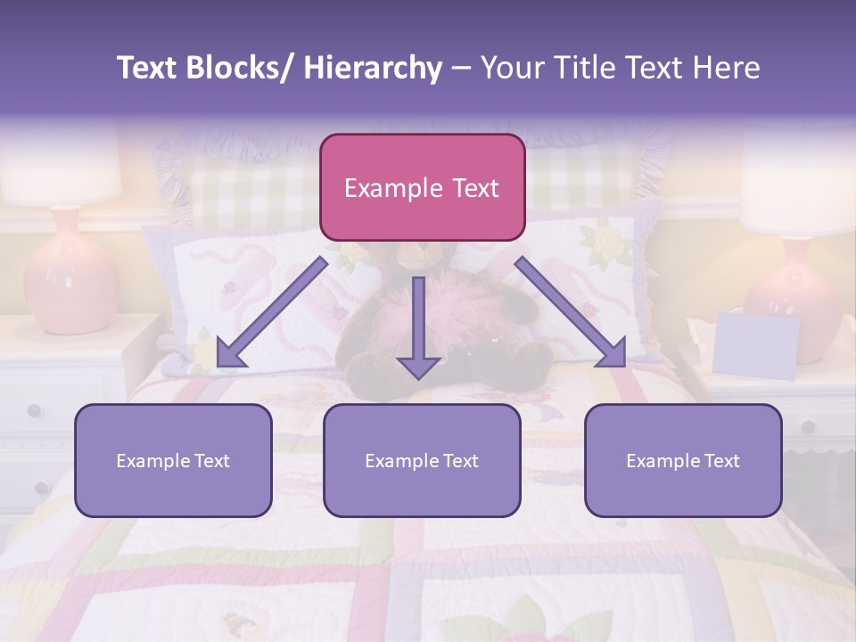 Pretty Kids Room, Toddlers Pink Bedroom Decor Style PowerPoint Template