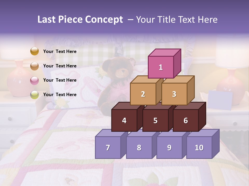 Pretty Kids Room, Toddlers Pink Bedroom Decor Style PowerPoint Template