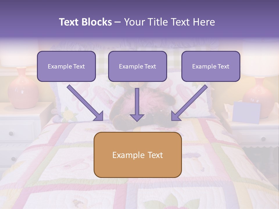 Pretty Kids Room, Toddlers Pink Bedroom Decor Style PowerPoint Template