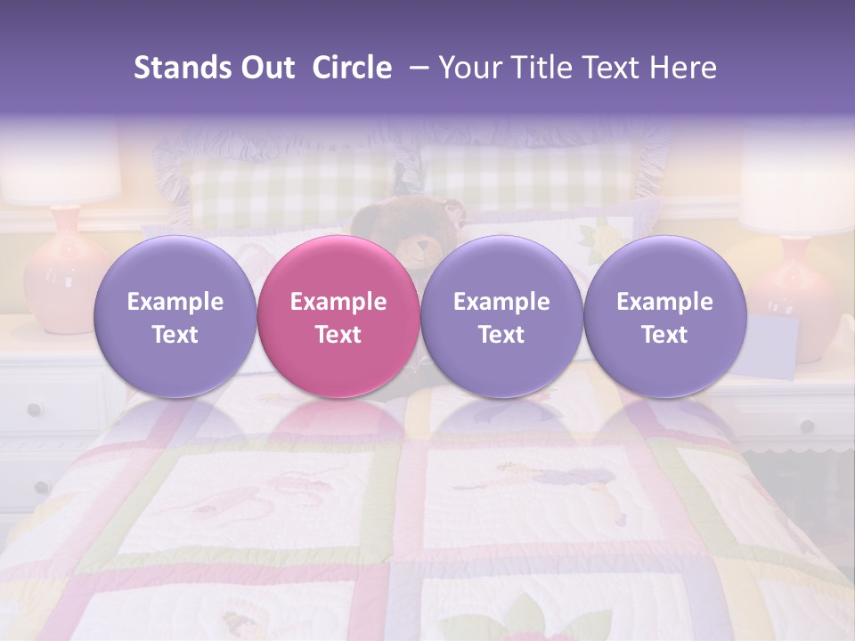 Pretty Kids Room, Toddlers Pink Bedroom Decor Style PowerPoint Template